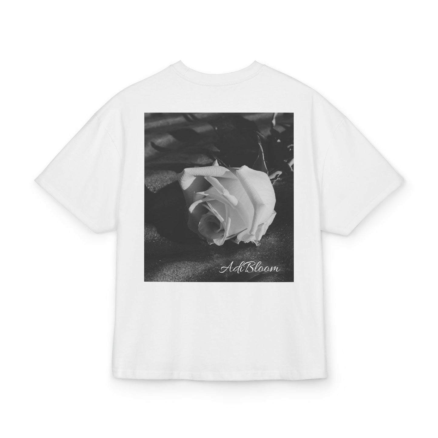White Rose Minimal Botanical Tee — Adi Bloom
