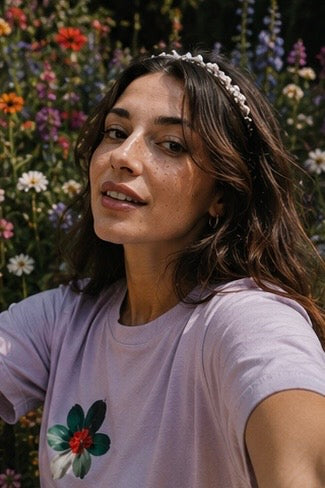 Botanical Presence Oversized Art Tee — Adi Bloom