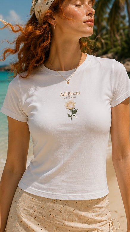 Dream Rose Baby Tee—Adi Bloom