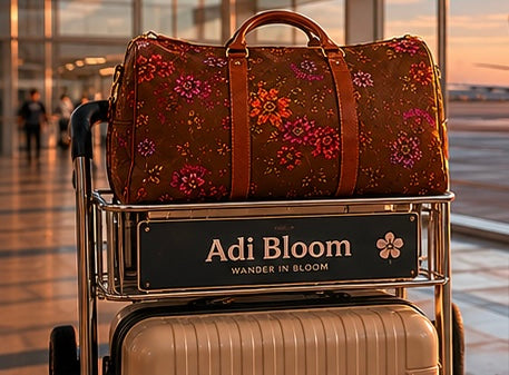 Botanical Escape Waterproof Travel Bag—Adi Bloom