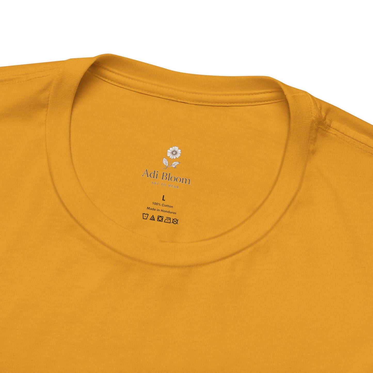 Bloom Rose Graphic Tee — Minimal Floral Back Print T-Shirt