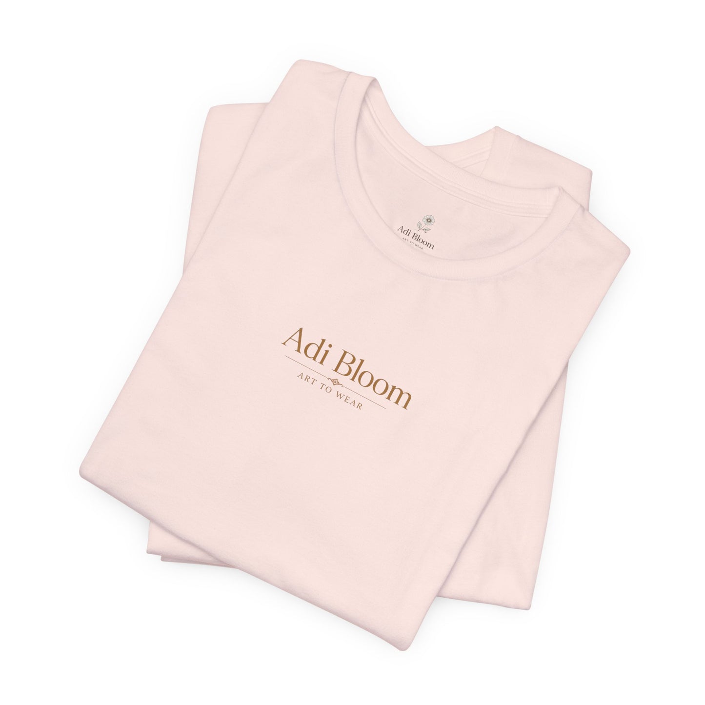 Bloom Rose Graphic Tee — Minimal Floral Back Print T-Shirt