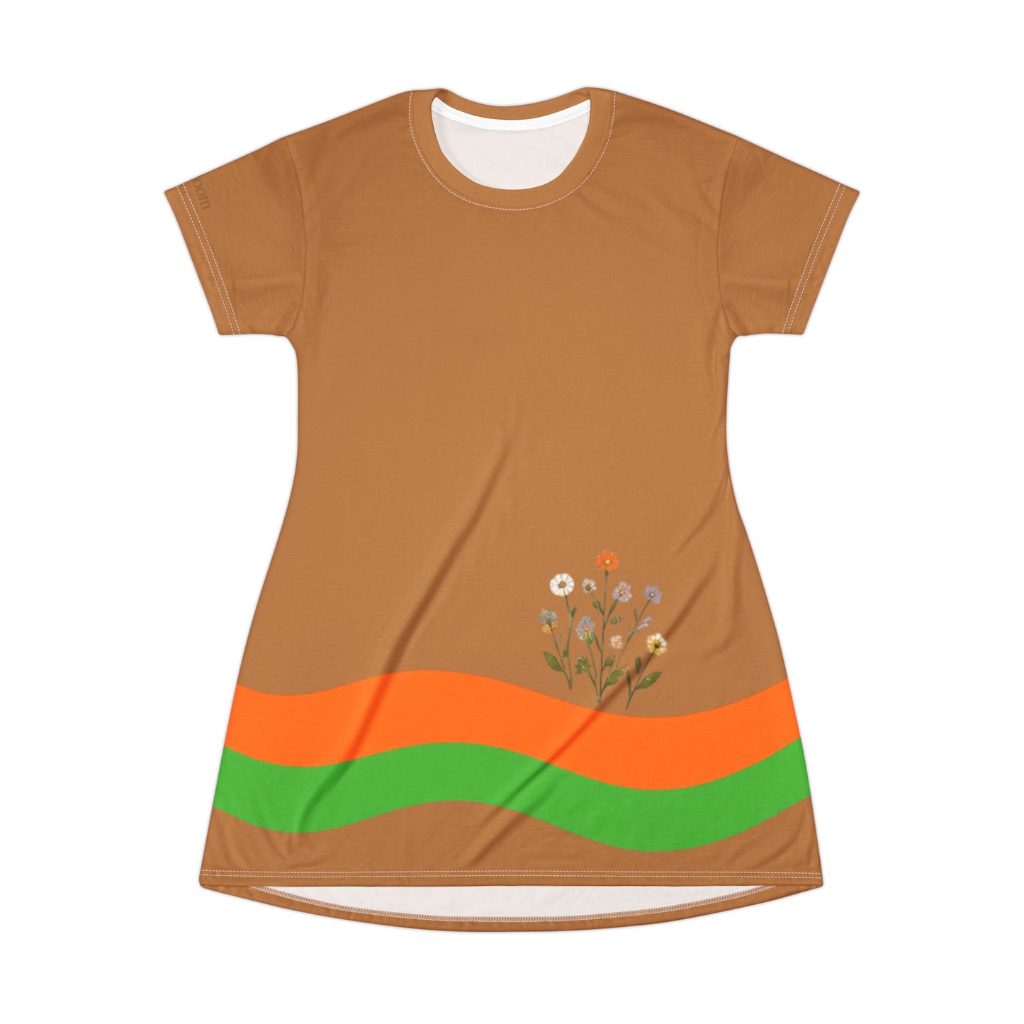 Retro Riviera Bloom T-Shirt Dress — Adi Bloom