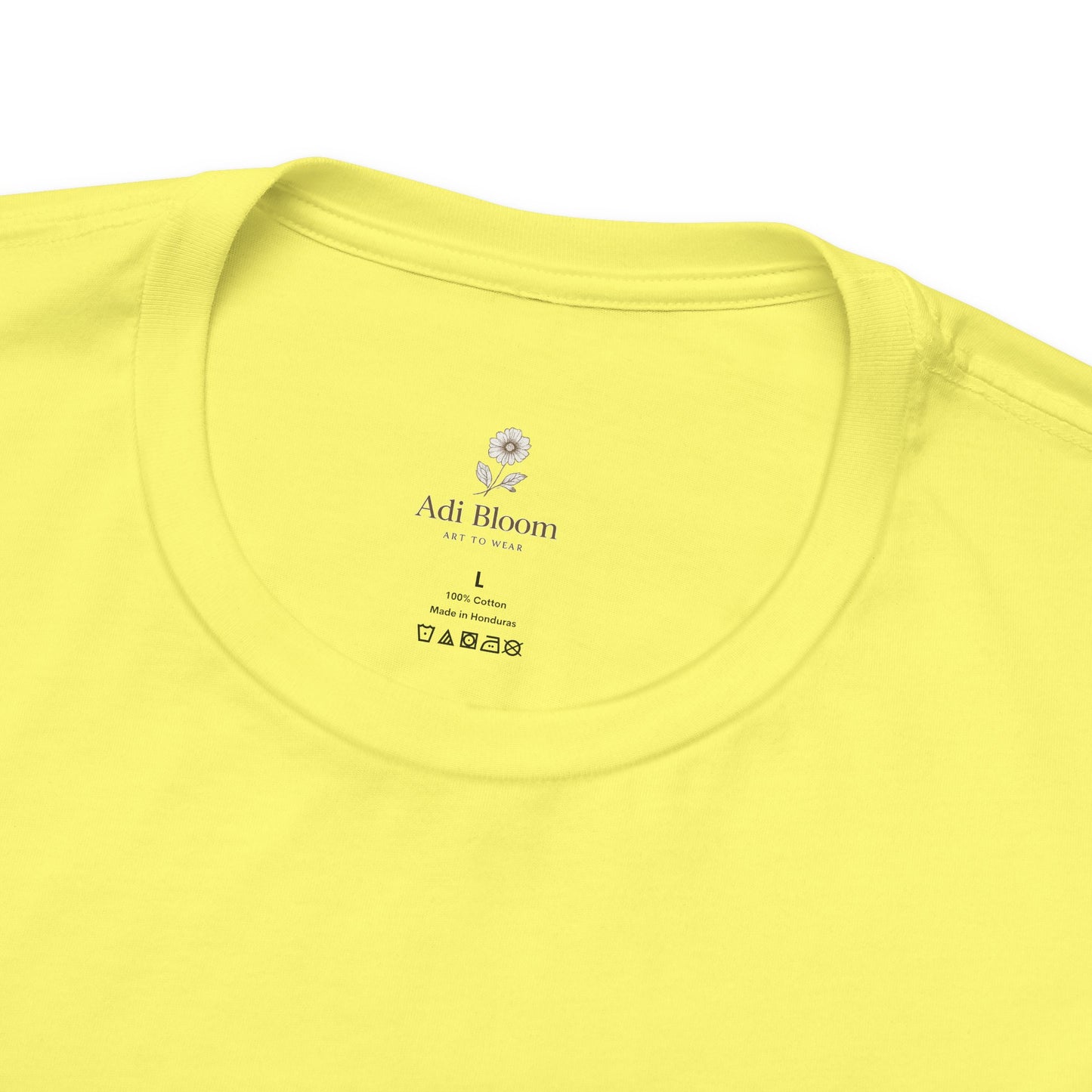 Bloom Rose Graphic Tee — Minimal Floral Back Print T-Shirt