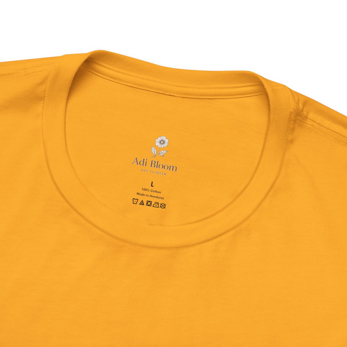 Bloom Rose Graphic Tee — Minimal Floral Back Print T-Shirt
