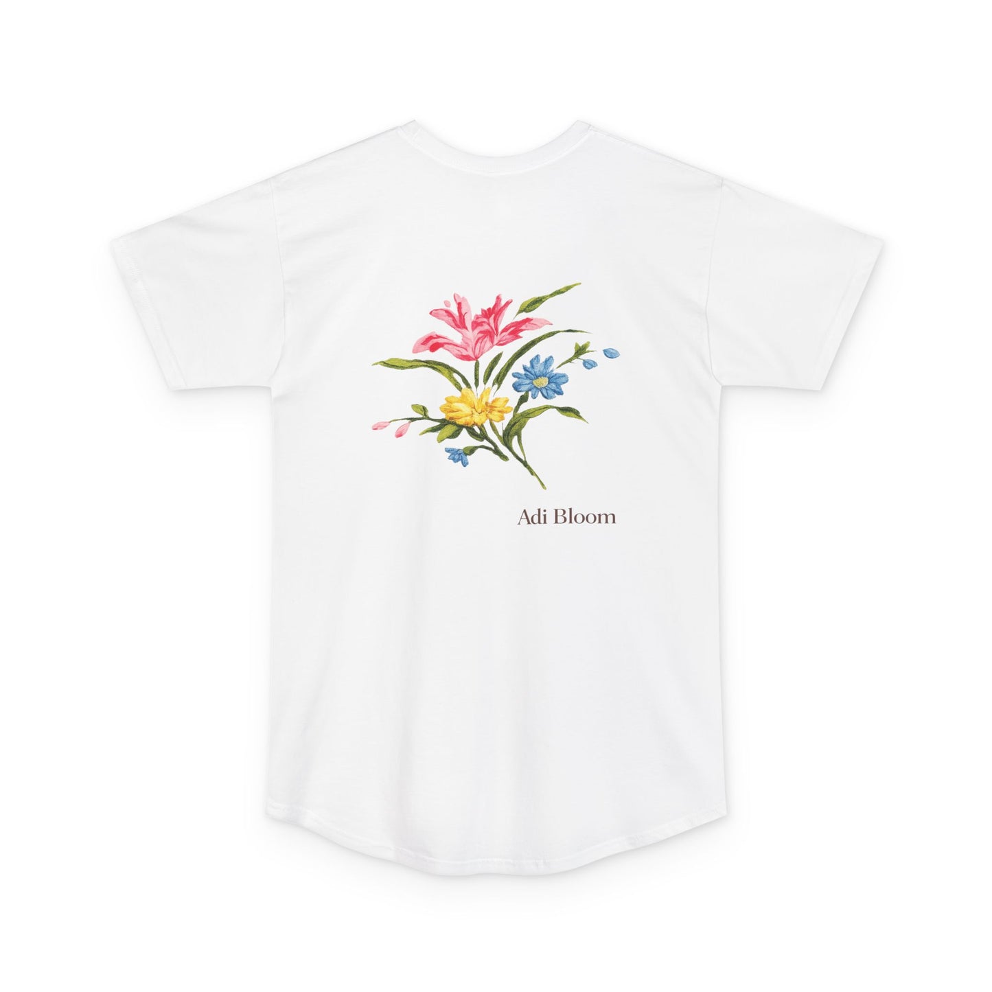 Wild Blossom Long Body Urban Tee — Floral Graphic Urban Style