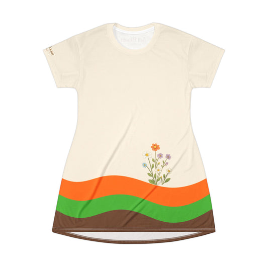 Daisy Tide T-Shirt Dress — Adi Bloom