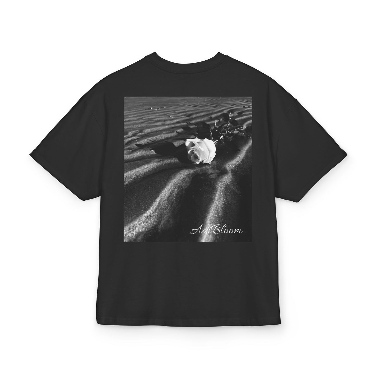 White Rose Monochrome Art Tee — Adi Bloom