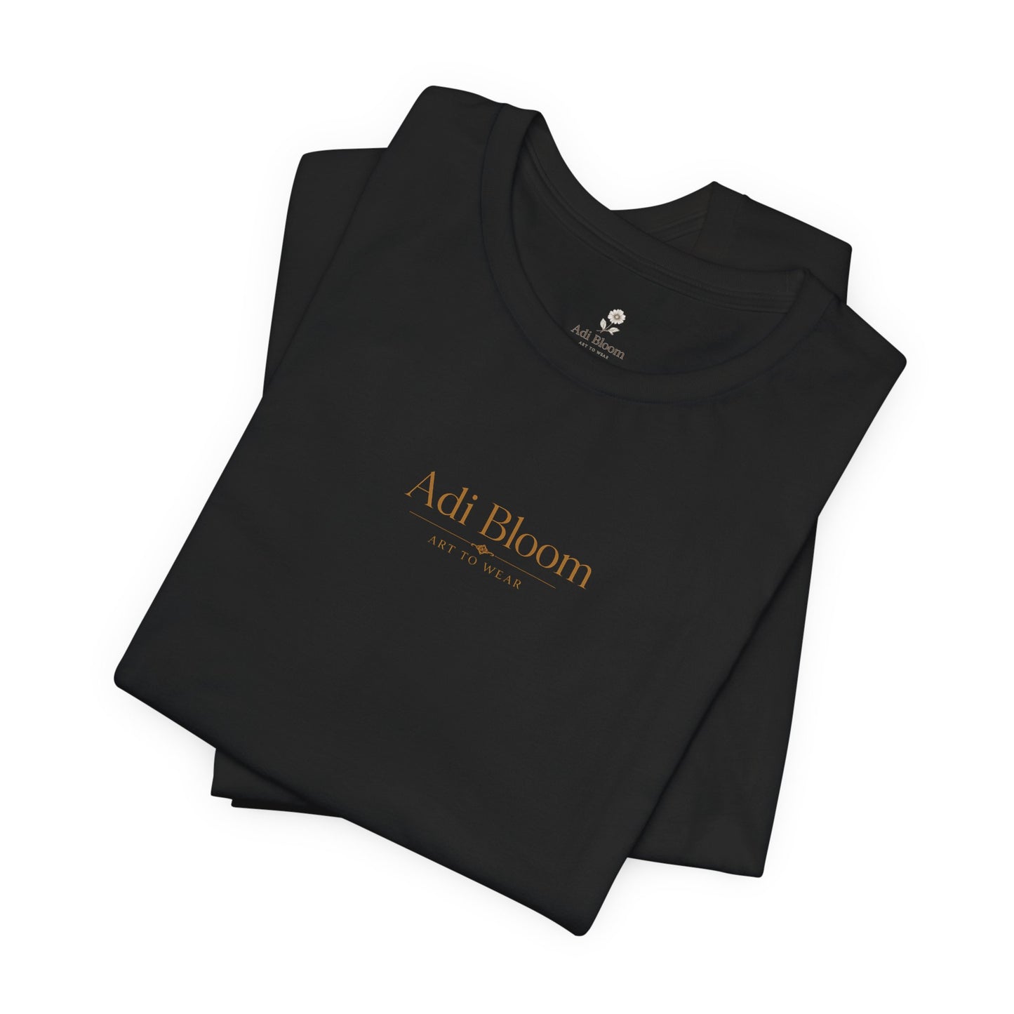Bloom Rose Graphic Tee — Minimal Floral Back Print T-Shirt