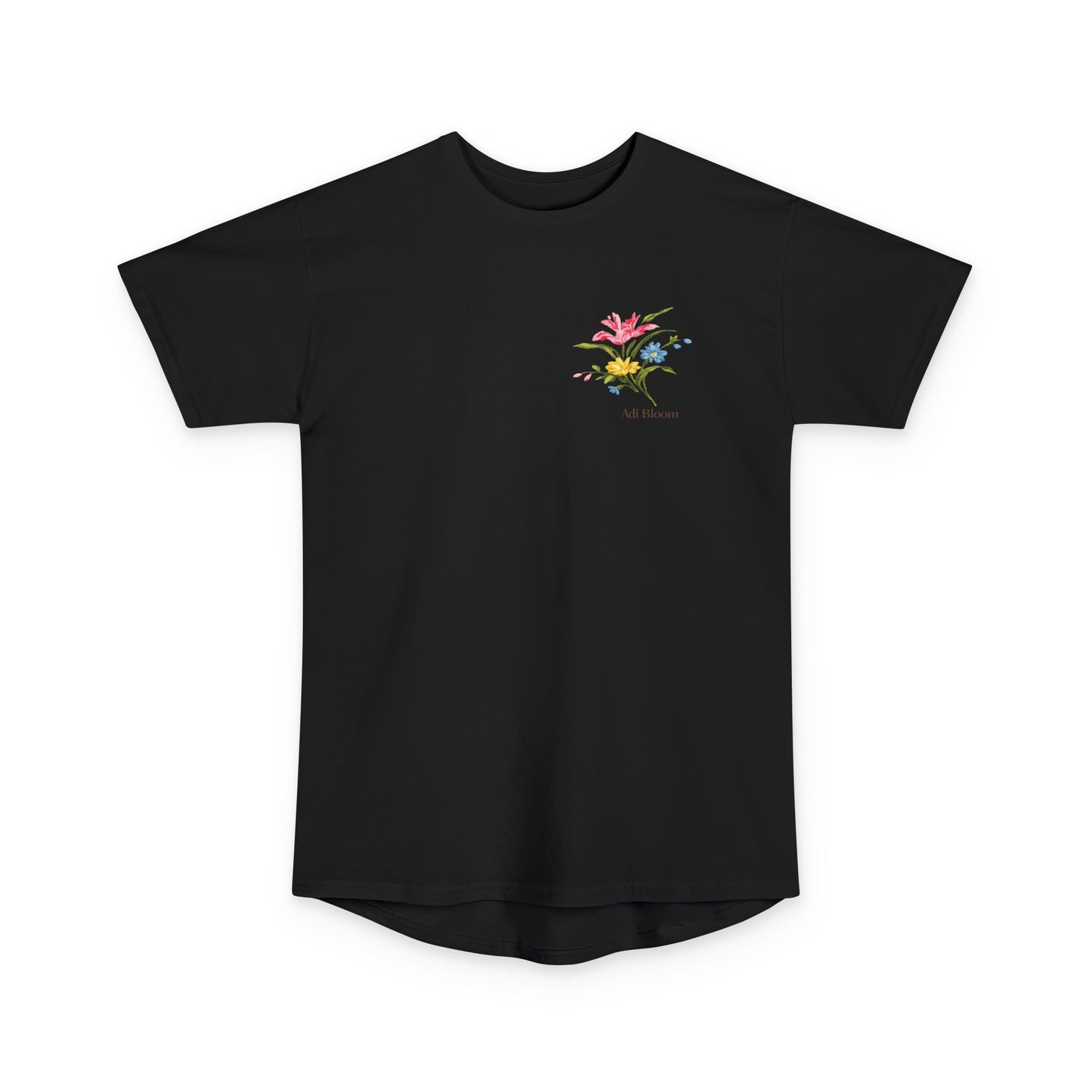 Wild Blossom Long Body Urban Tee — Floral Graphic Urban Style