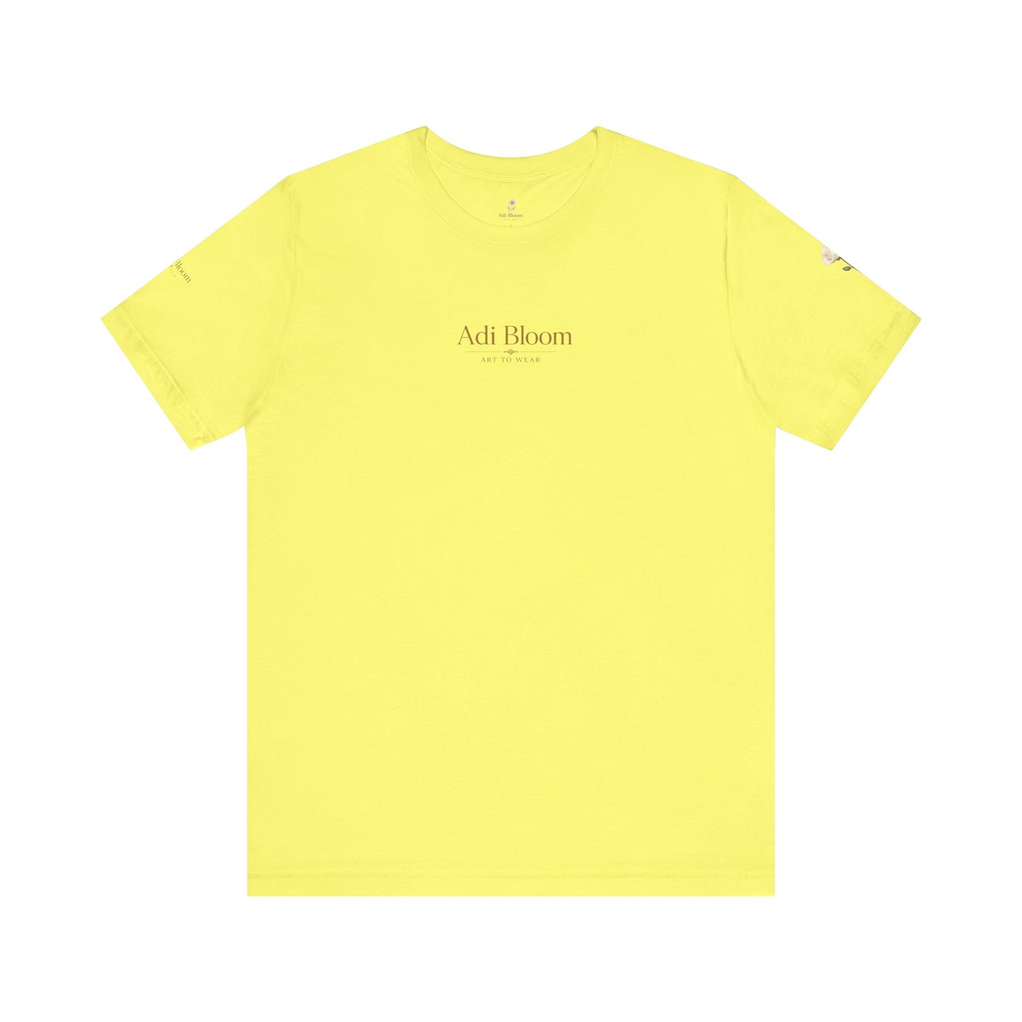 Bloom Rose Graphic Tee — Minimal Floral Back Print T-Shirt