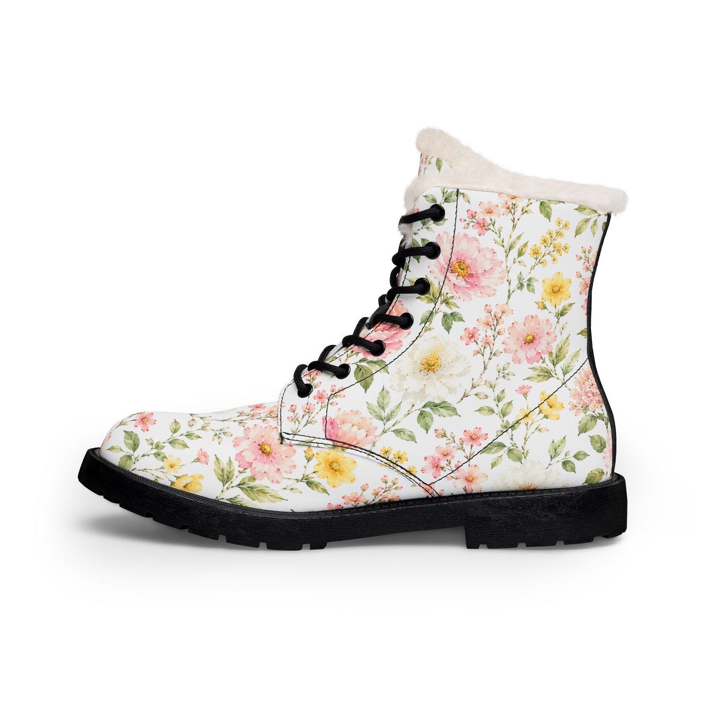 Blush Garden Fur-Lined Boots—Adi Bloom