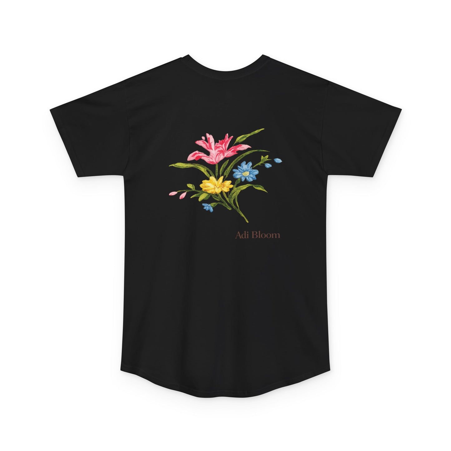 Wild Blossom Long Body Urban Tee — Floral Graphic Urban Style