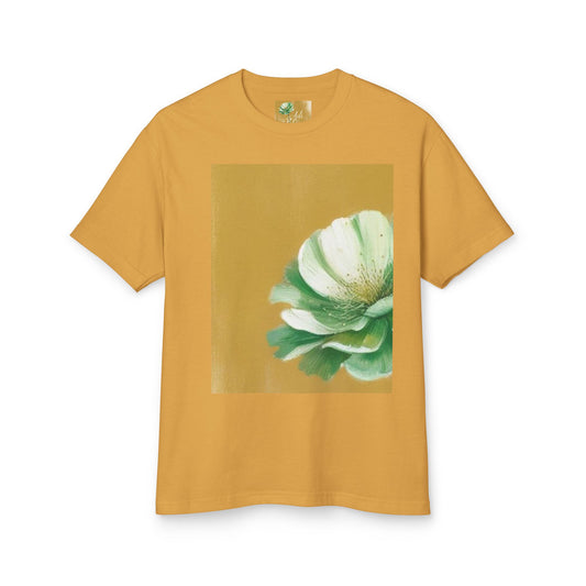 Blooming Beauty Tees - T-shirt unisex in cotone pesante tinto in capo