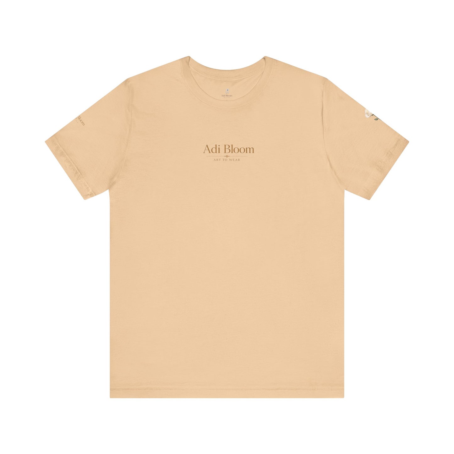 Bloom Rose Graphic Tee — Minimal Floral Back Print T-Shirt