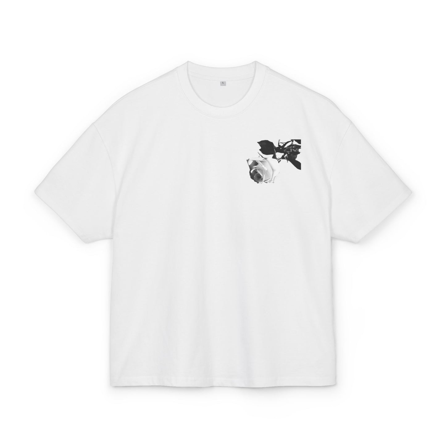White Rose Minimal Botanical Tee — Adi Bloom