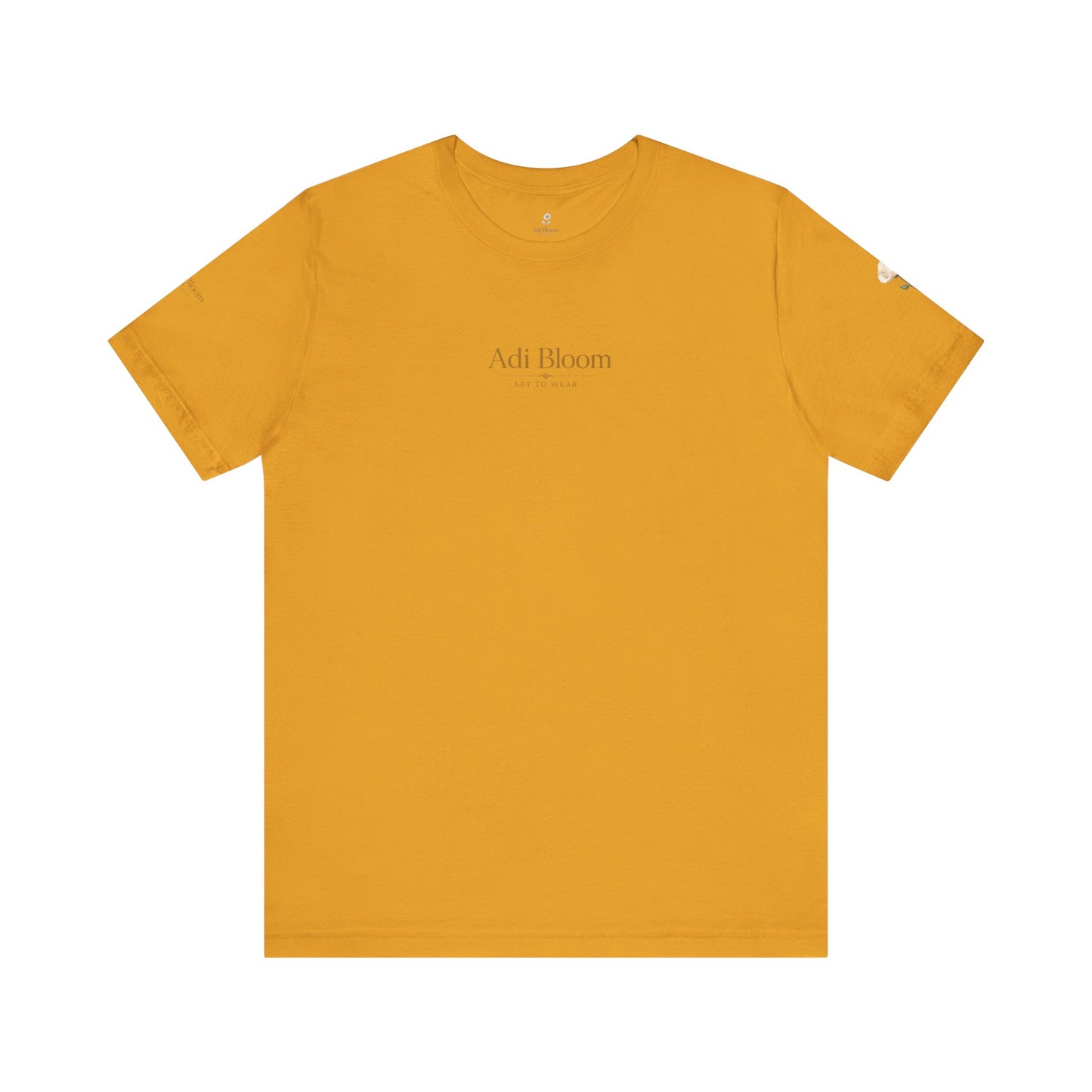 Bloom Rose Graphic Tee — Minimal Floral Back Print T-Shirt