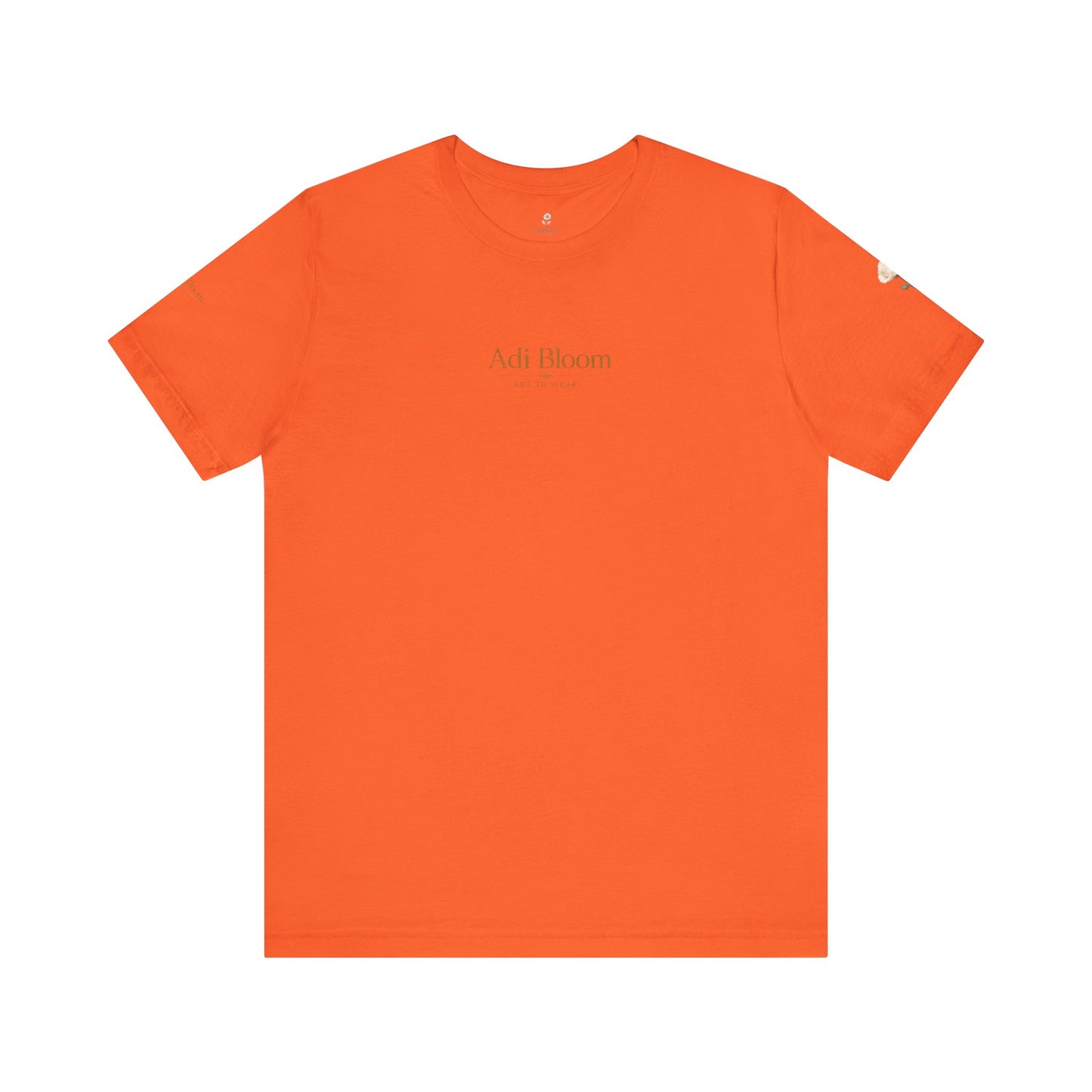 Bloom Rose Graphic Tee — Minimal Floral Back Print T-Shirt