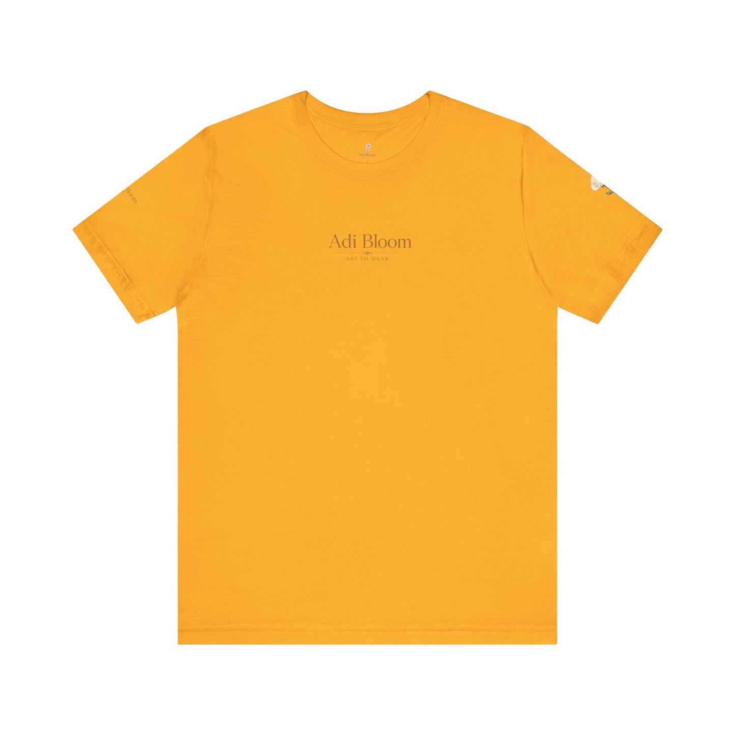 Bloom Rose Graphic Tee — Minimal Floral Back Print T-Shirt