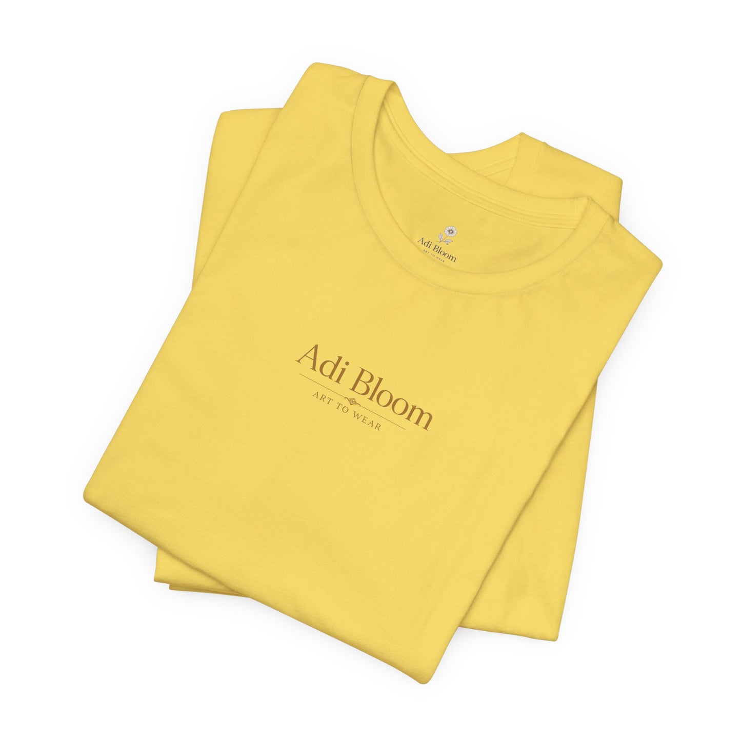 Bloom Rose Graphic Tee — Minimal Floral Back Print T-Shirt