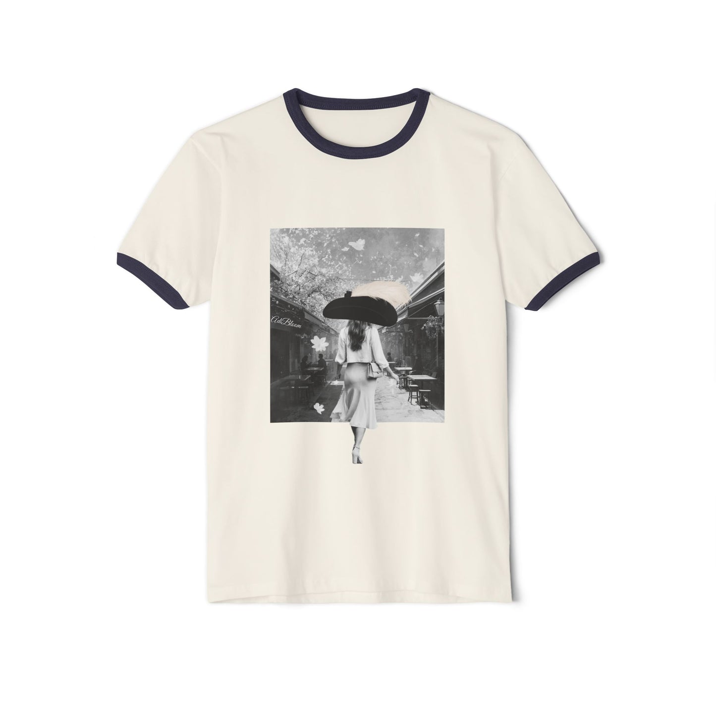 Silent Walk Ringer Tee—Adi Bloom