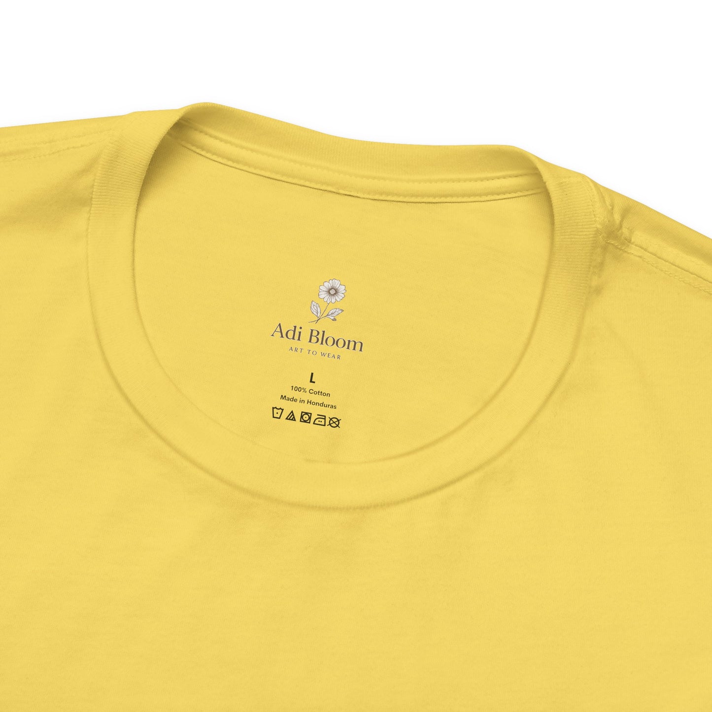 Bloom Rose Graphic Tee — Minimal Floral Back Print T-Shirt