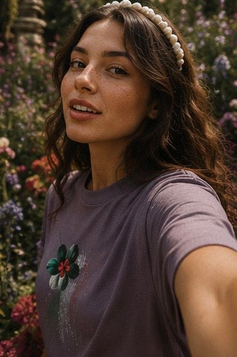 Botanical Presence Oversized Art Tee — Adi Bloom