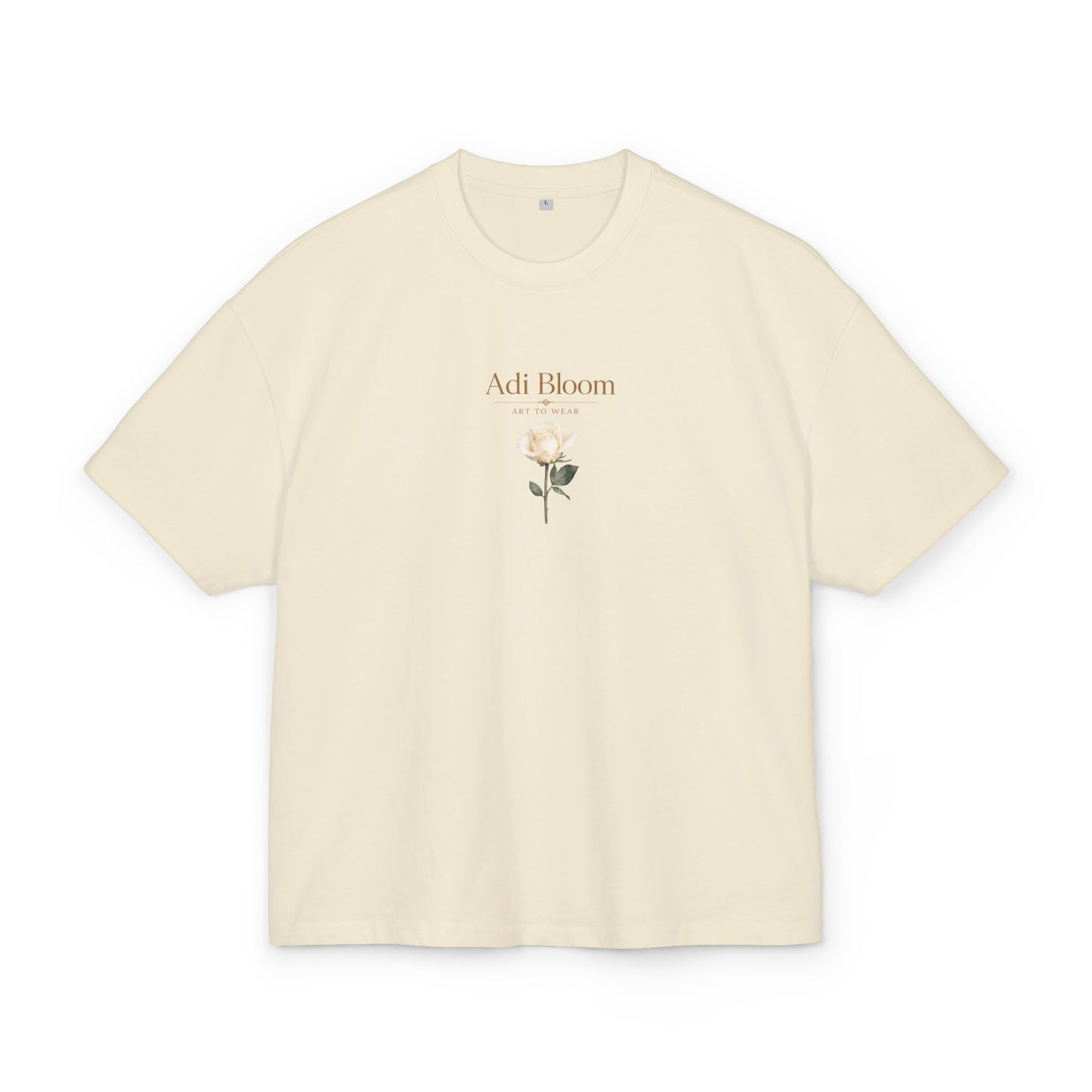 White Rose Minimal Botanical Tee — Adi Bloom