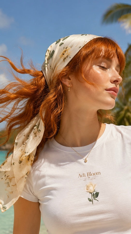 Dream Rose Baby Tee—Adi Bloom