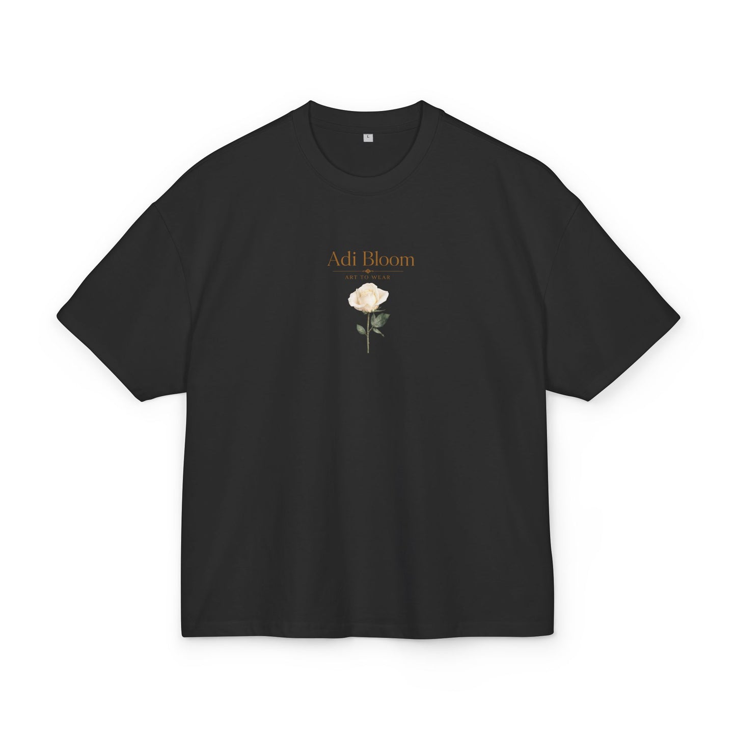 White Rose Minimal Botanical Tee — Adi Bloom