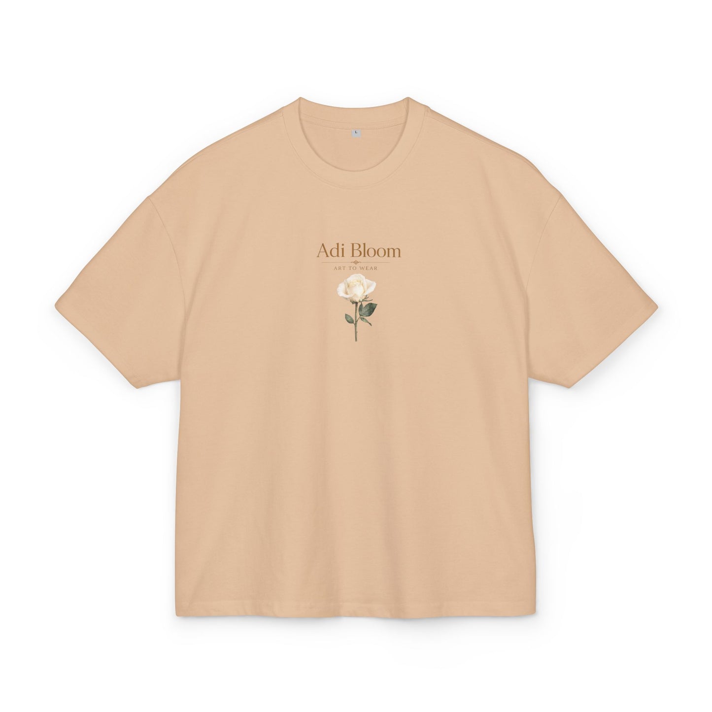 White Rose Minimal Botanical Tee — Adi Bloom