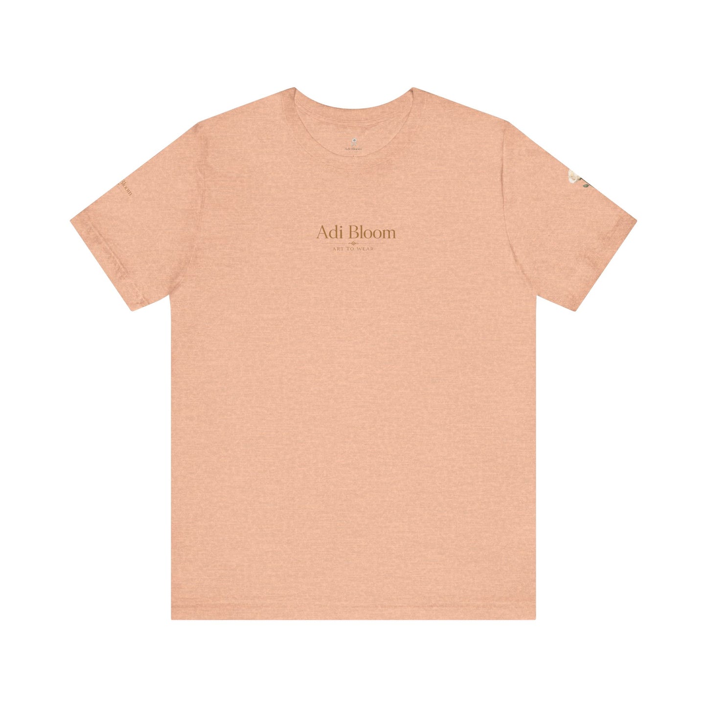 Bloom Rose Graphic Tee — Minimal Floral Back Print T-Shirt