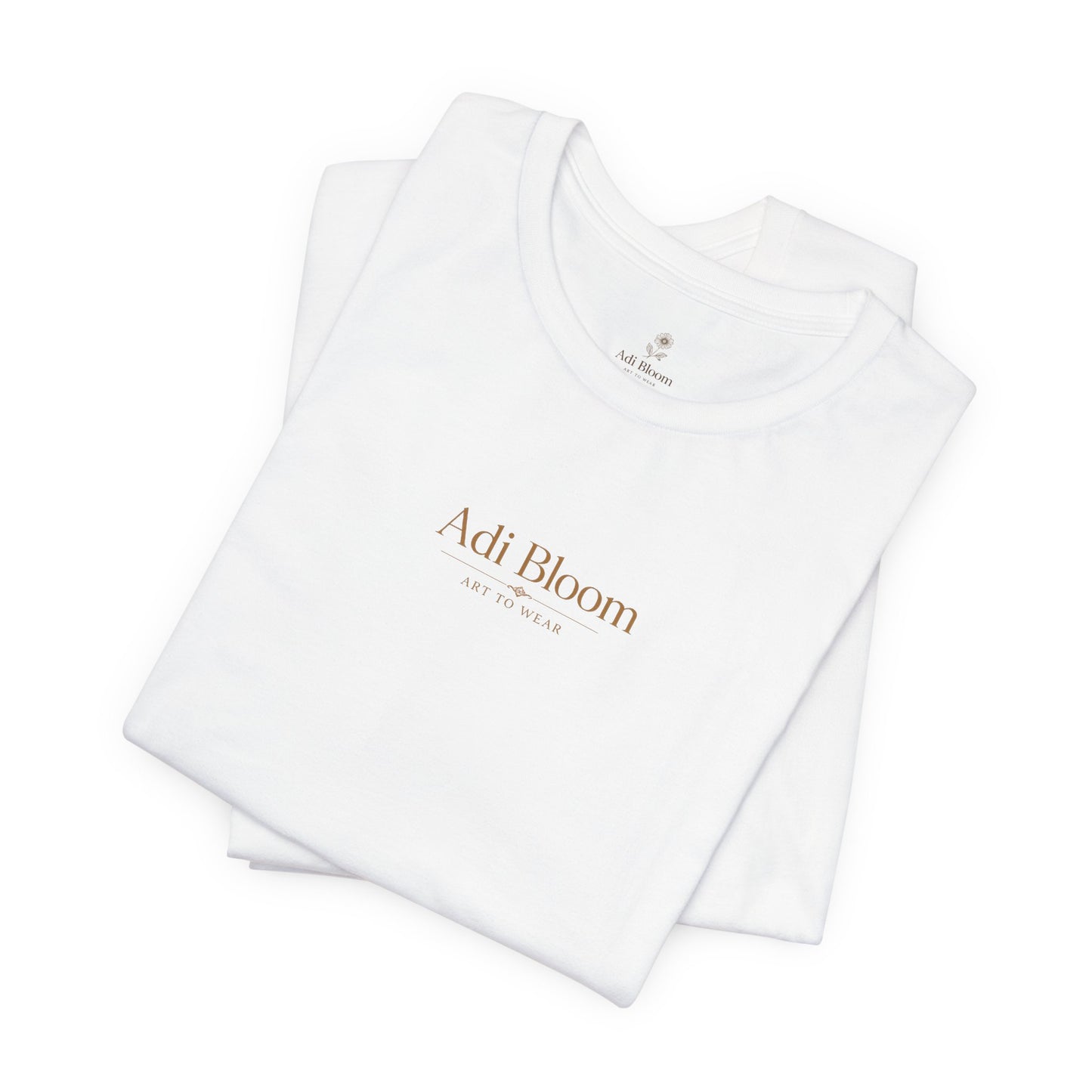 Bloom Rose Graphic Tee — Minimal Floral Back Print T-Shirt