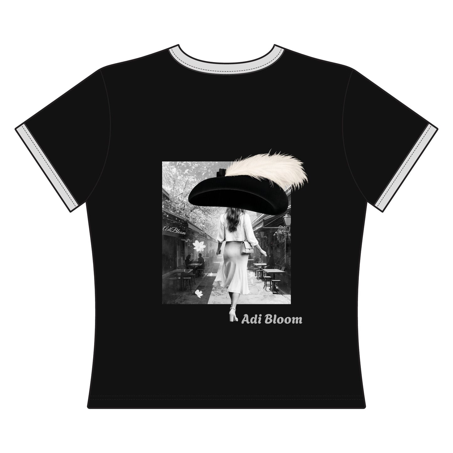 Silent Walk Women's Ringer Tee — Adi Bloom