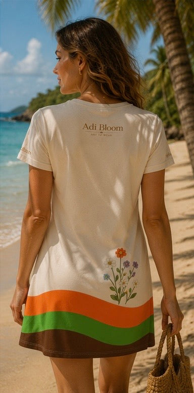 Daisy Tide T-Shirt Dress — Adi Bloom