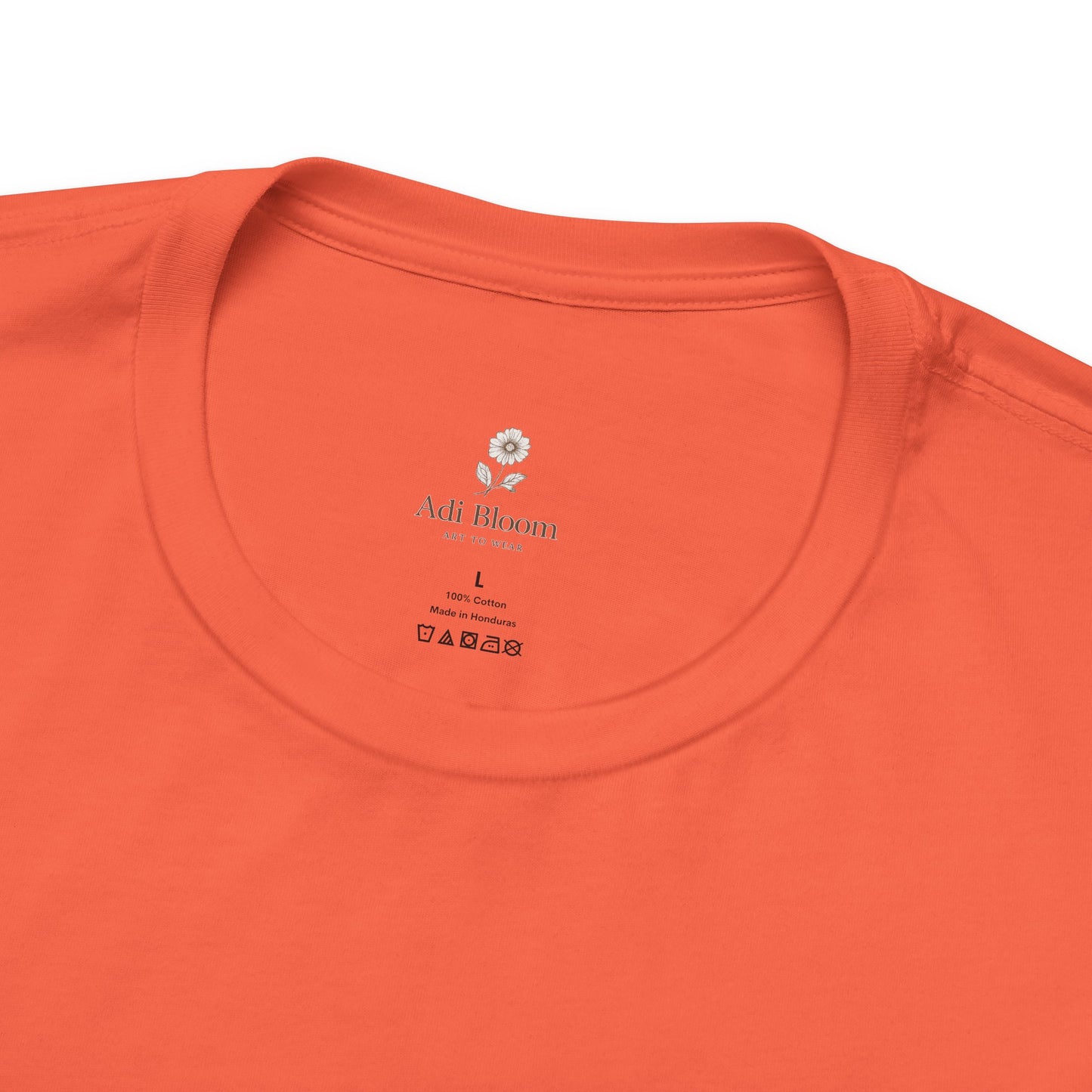 Bloom Rose Graphic Tee — Minimal Floral Back Print T-Shirt