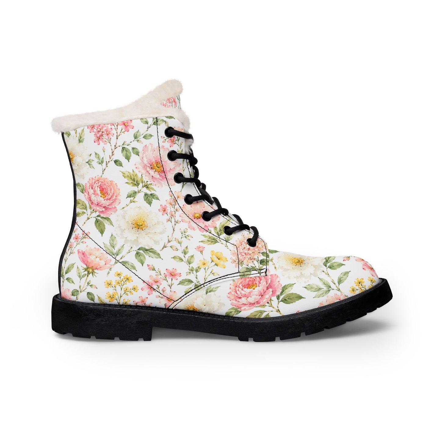 Blush Garden Fur-Lined Boots—Adi Bloom