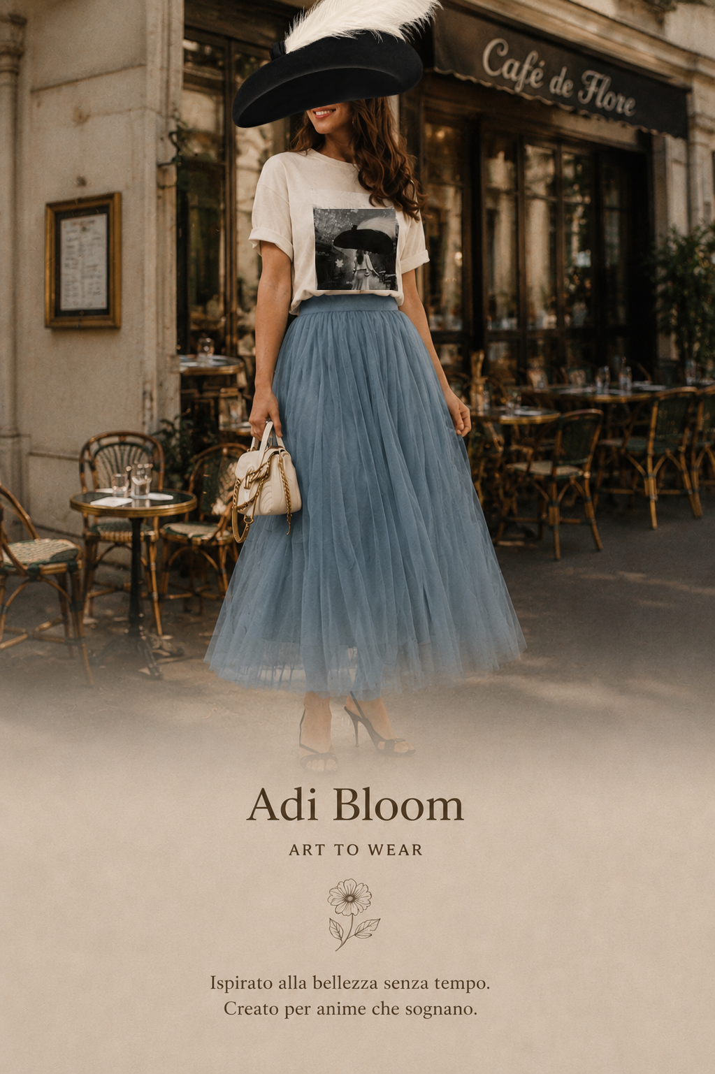 Parisian Bloom Vintage Tee — Adi Bloom