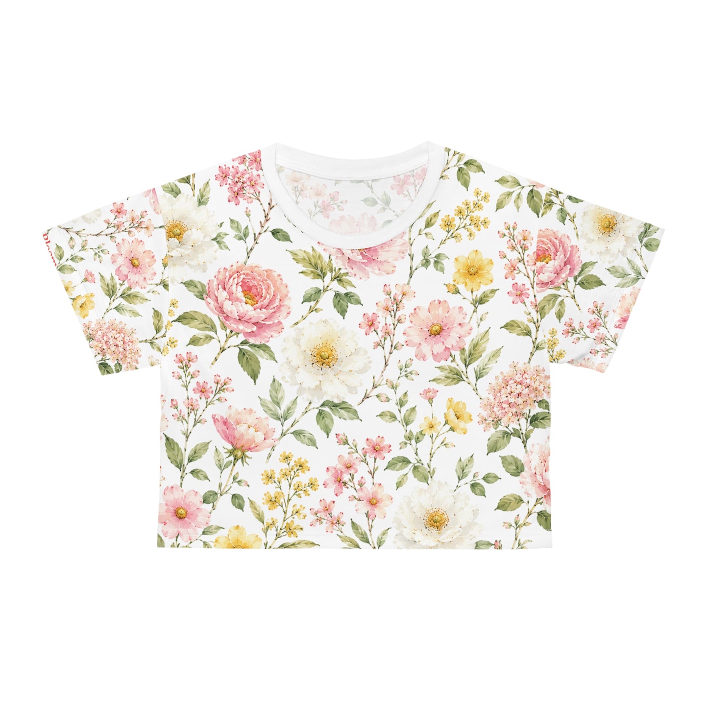 Blush Garden Crop Tee—Adi Bloom