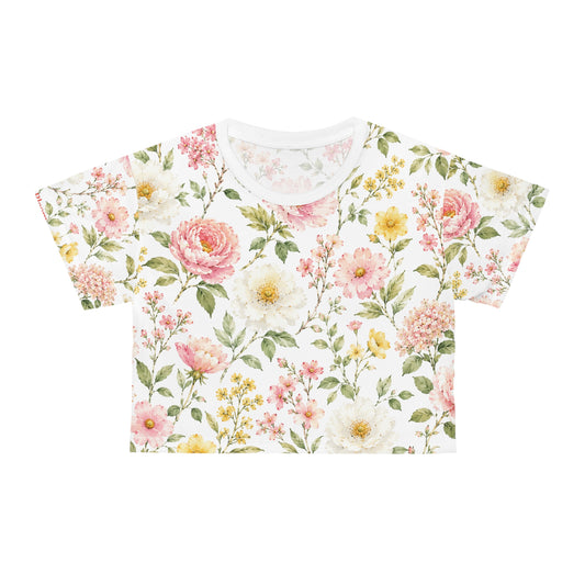 Blush Garden Crop Tee—Adi Bloom