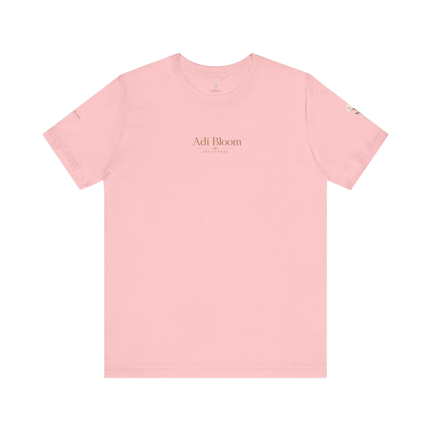 Bloom Rose Graphic Tee — Minimal Floral Back Print T-Shirt