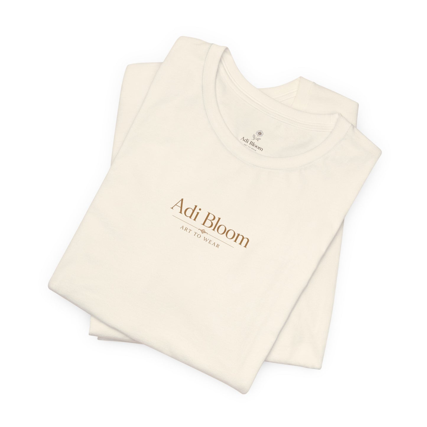 Bloom Rose Graphic Tee — Minimal Floral Back Print T-Shirt