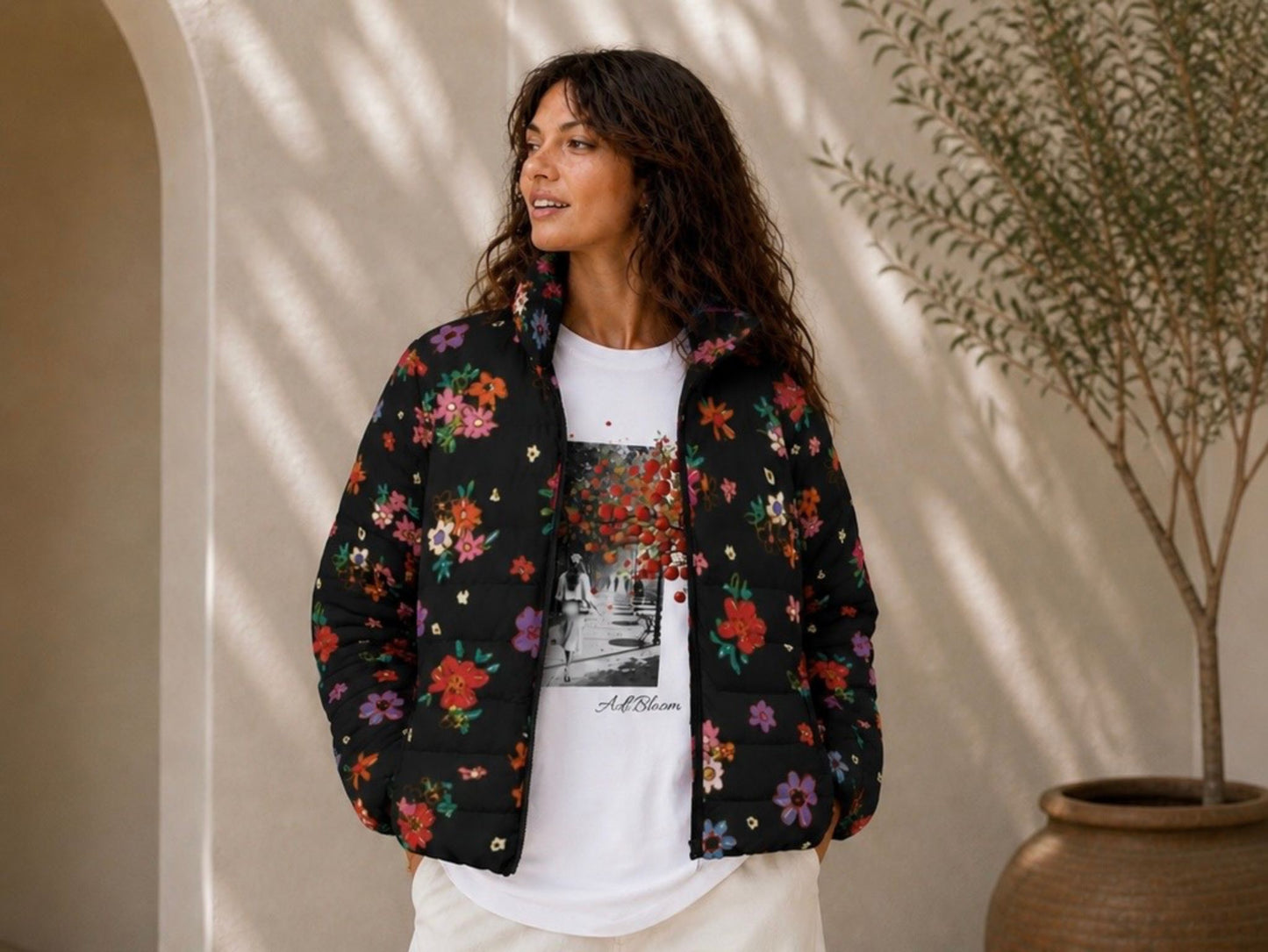 Midnight Wildflowers — Botanical Statement Jacket | Adi Bloom