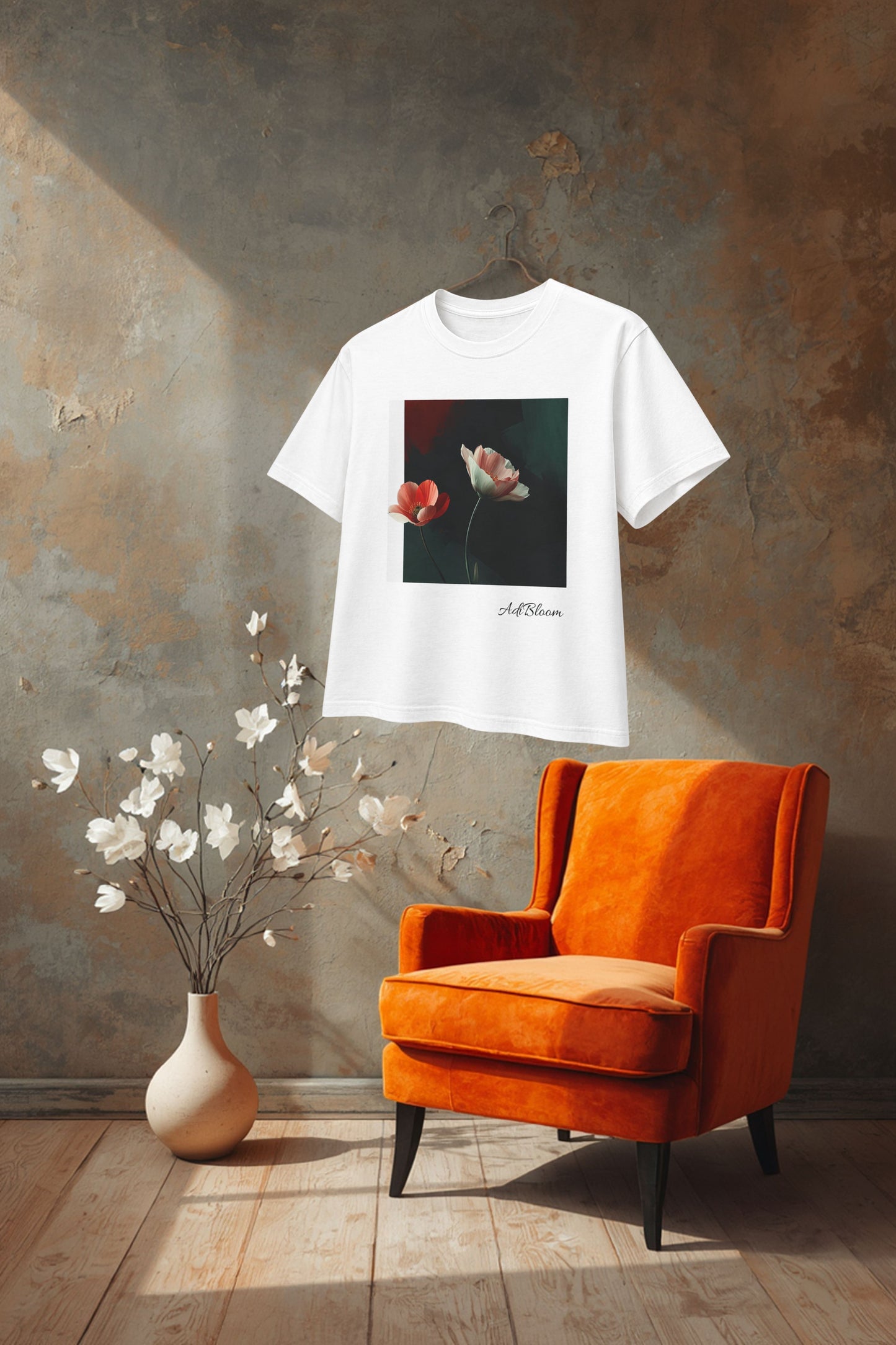 Poppy Bloom — Floral Art Tee —Adi Bloom