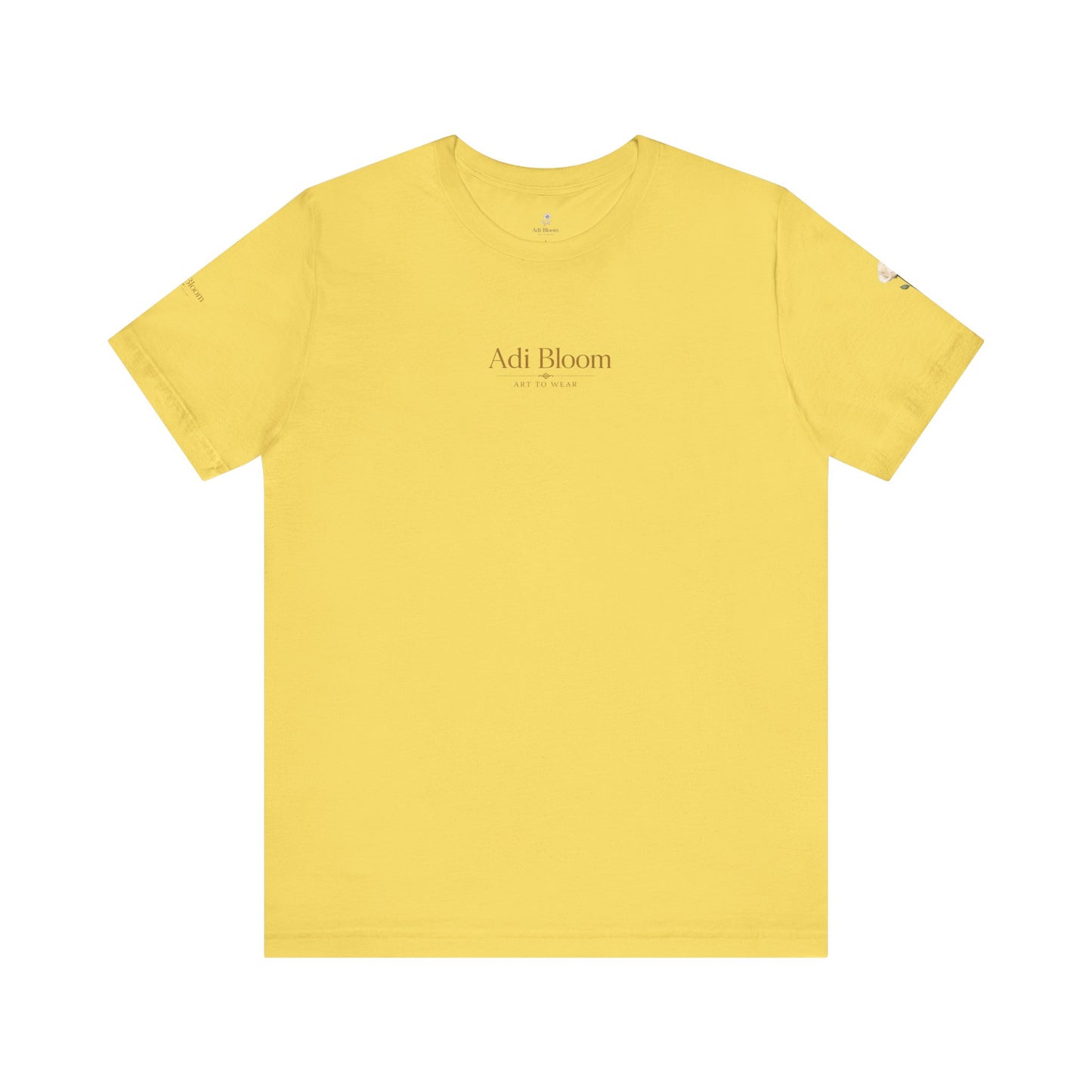 Bloom Rose Graphic Tee — Minimal Floral Back Print T-Shirt