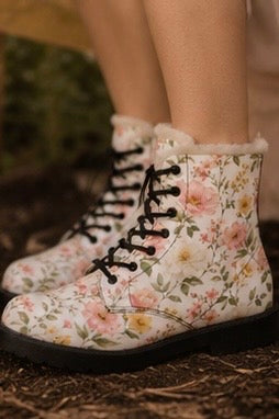 Blush Garden Fur-Lined Boots—Adi Bloom
