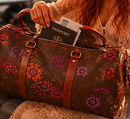 Botanical Escape Waterproof Travel Bag—Adi Bloom