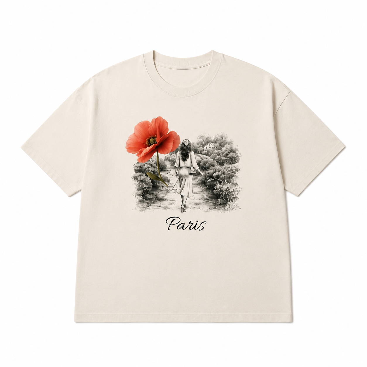 Paris Poppy Tee—Adi Bloom