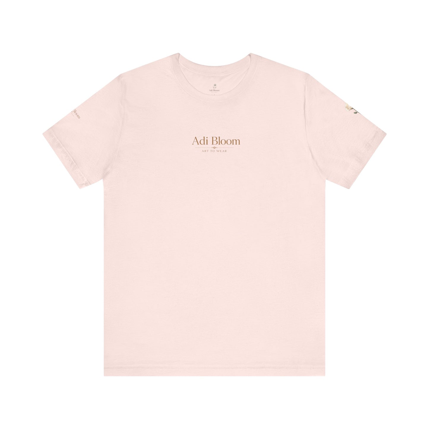 Bloom Rose Graphic Tee — Minimal Floral Back Print T-Shirt