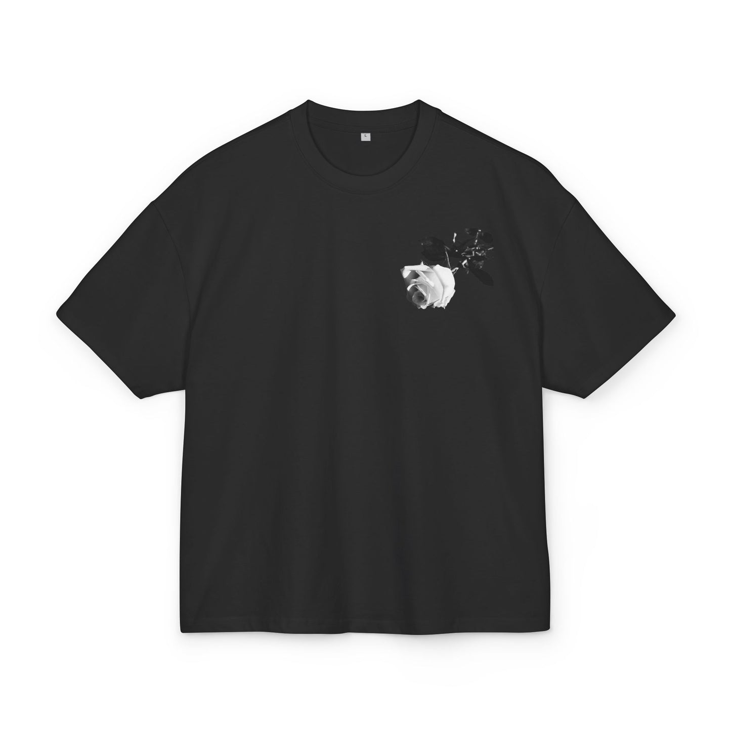 White Rose Monochrome Art Tee — Adi Bloom